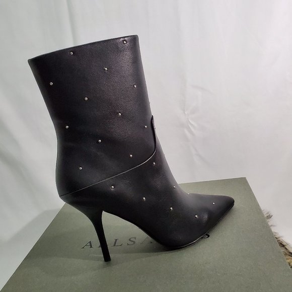 ALLSAINTS Jenna Studded Boots - Picture 1 of 10